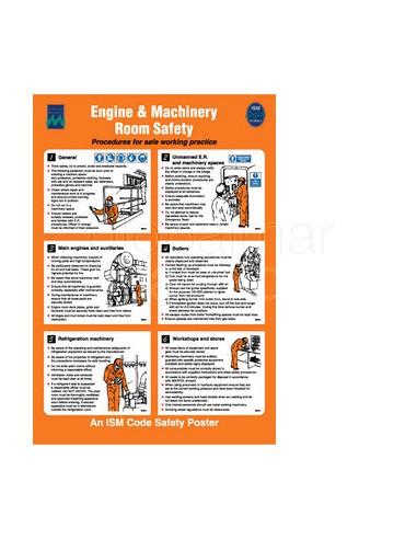 poster-engine-&-machinery-room,-safety-#1035w-480x330mm