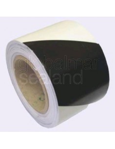 black-diagonal-photoluminescent-tape-80mm-wide-x-10m