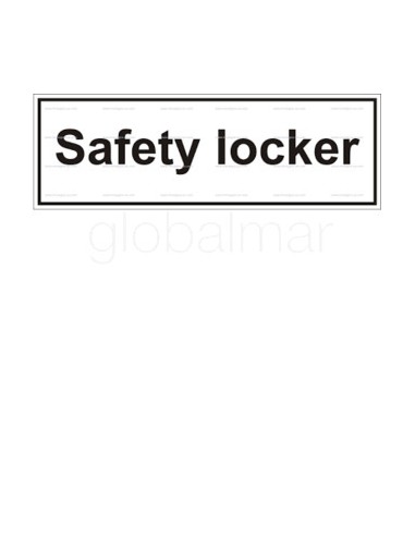 sign-accommodation-safety,-locker-#2879gm-100x300mm---