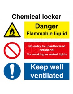 chemical-locker-combination-sign