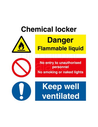 chemical-locker-combination-sign