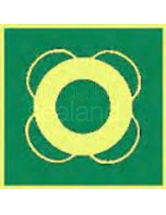 safety-sign-w/o-text-lifebuoy,-150x150mm