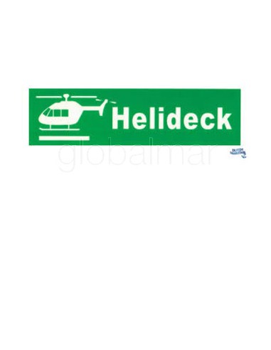 safety-sign-helideck,-100x300mm---