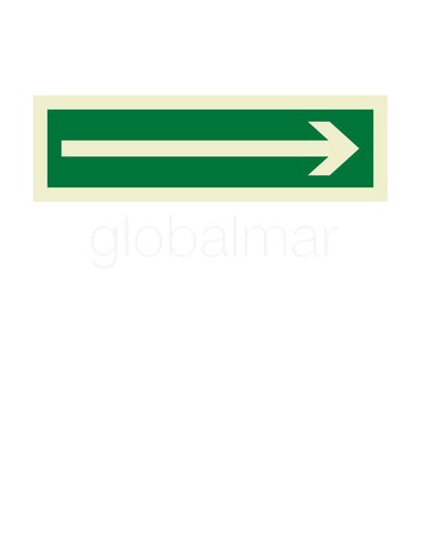 lsafety-sign-arrow,-horizontal(r)-75x250mm-6034bf