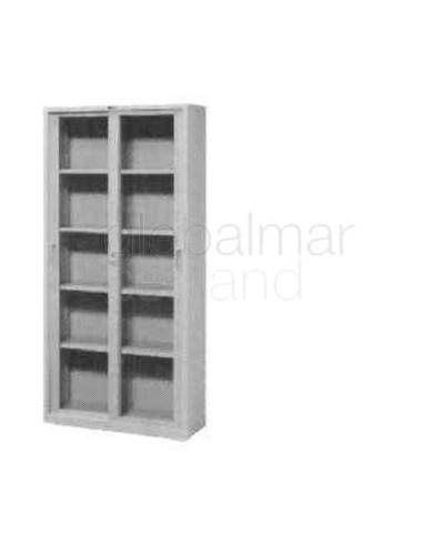filing-cabinet-glass-sliding,-door-shallow-880x400x1790mm---