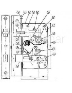 part-for-tumbler-mortise-lock,-ohs#2410-#(2)-7-screw-pin(3)---