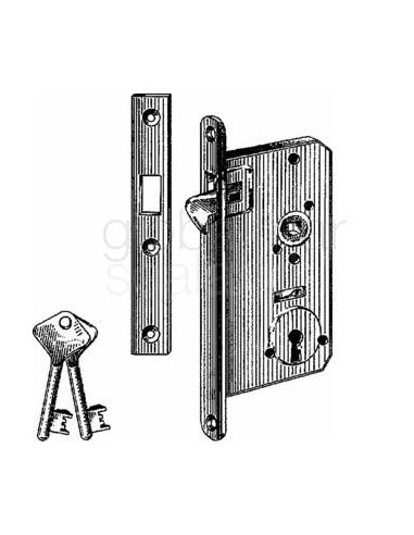 door-lock-mortise-sliding,-brass-#3201s---
