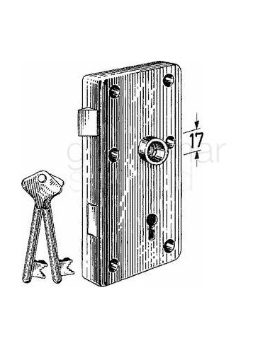 rim-lock-f/heavy-door-brass,-right-hand-outward-#3027---