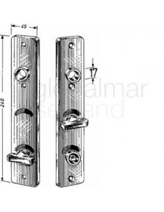 door-plate-short-sainless,-with-thumbturn-#6645-wco/2/75---