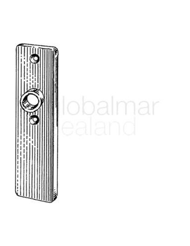 plate-short-without-key-hole,-stainless-steel-#6645-f/2---