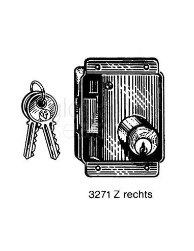 lock-cabinet-w/cylinder-#3271z,-door-th20mm-backset-20mm-right---