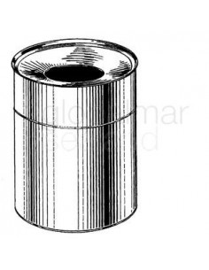 bucket-waste-w/fire-ring,-countersink-232-x-310mm-#7947---