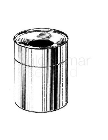 bucket-waste-w/fire-ring,-countersink-232-x-310mm-#7947---
