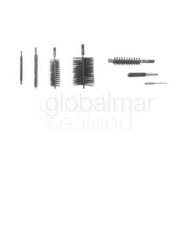 brush-tube-steel-condenser,-38mm-x-1/2"-male-thread---