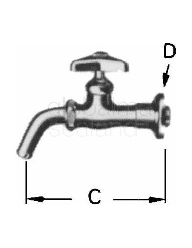 faucet-wall-w/adjustable,-flange-13(1/2)---