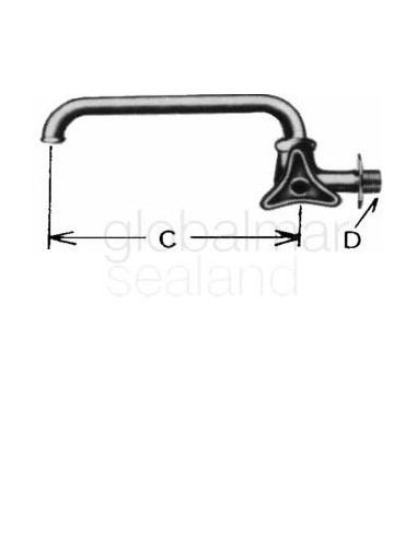 faucet-wall-right-handle-with,-overhead-swivel-spout-20(3/4)---