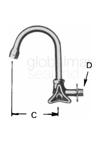 grifo-de-pared-mango-derecha-faucet-wall-right-hand-w/goose,-swivel-spout-&-aerator-13(1/2)