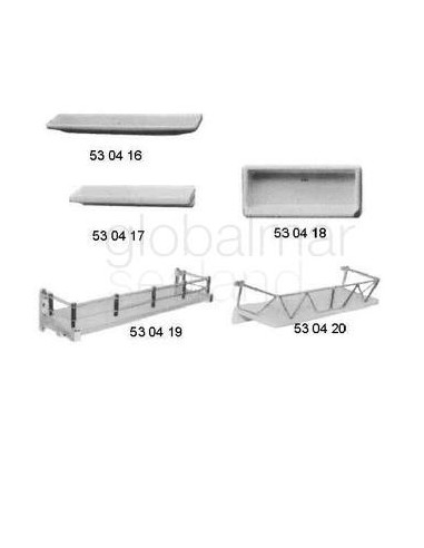shelf-bathroom-with-guard-bar,-w/glass-plate-w100xl410xd80mm---