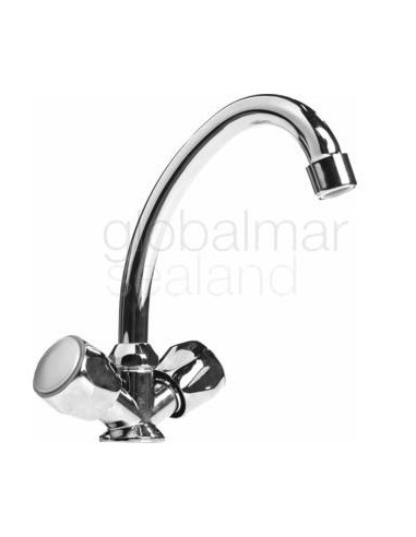faucet-washbasin-sa555020,-1-hole-w/swivel-spout-140mm---