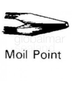 chisel-moil-point-round-shank,-for-pneumatic-chipping-hammer---