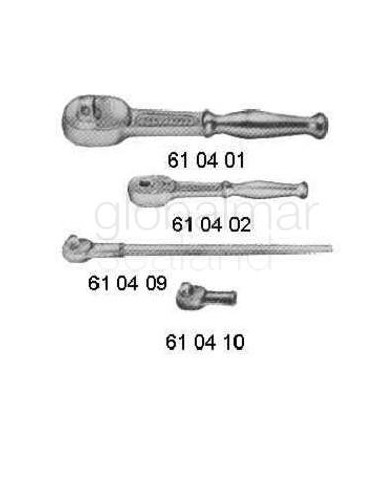 ratchet-handle-female,-6.35mm/sq-drive-115mm---