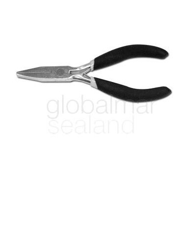 plier-mini-long-flat-nose,-4-1/2"-w/plastic-cover-handle---