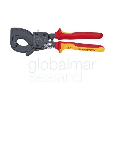cutter-cable-insulated-ratchet,-2-stage-250mm-capacity-32mm---