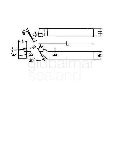 tool-with-carbide-tip-single,-#91-3-right-hand-25x32x160mm---