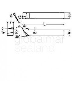 tool-with-carbide-tip-single,-#92-2-left-hand-25x25x160mm---