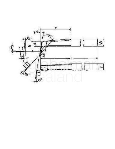 tool-bit-tip-welded-hss-round,-nose-bore-32-32x32x315mm---