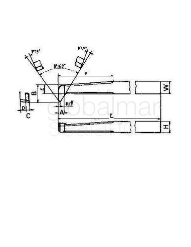 tool-bit-tip-welded-hss,-internal-thread-32-32x32x315mm---