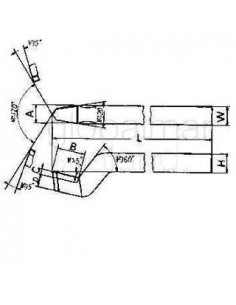 tool-bit-tip-welded-hss-point,-nose-straight-40-40x40x425mm---