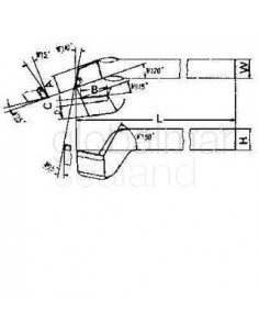 tool-bit-tip-welded-hss-bent,-left-hand-20x25-20x25x250mm---
