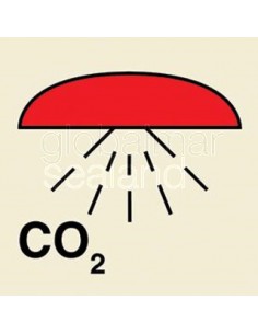 señal-space-protected-by-co2-15x15-adhesiva-ref-2390dd