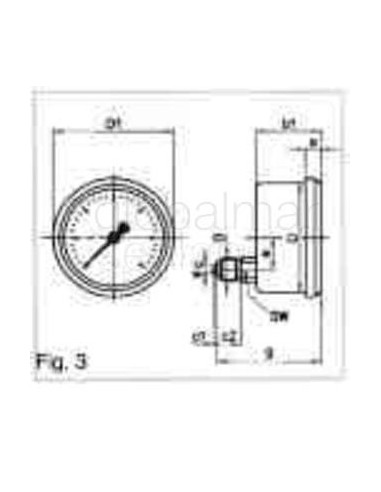 gauge-pressure-glycerine-rear,-direct--1-1.5bar-63mm-g1/4"---