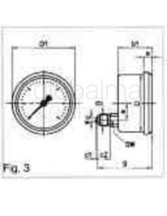 gauge-pressure-w/glycerine,-rear/direct-0-6bar-100mm-g1/2"---