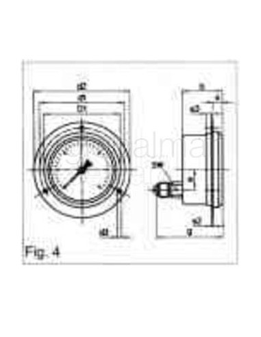 gauge-pressure-w/glycerine,-rear/front--1-1.5bar-80mm-g1/2---