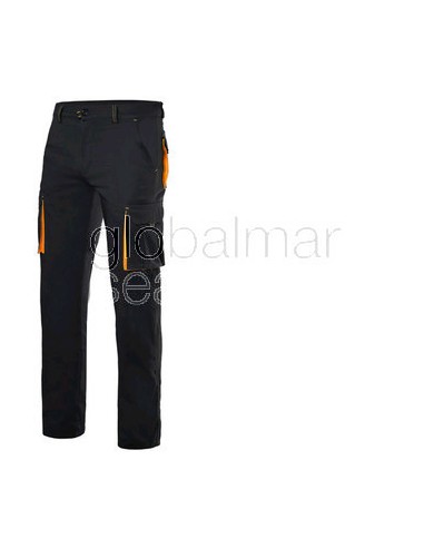 pantalon-stretch-bicolor-azul/naranja-t-42-velilla-103008s