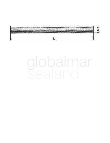 stud-whole-threaded-steel,-m20-x-pitch2.5-300mm---