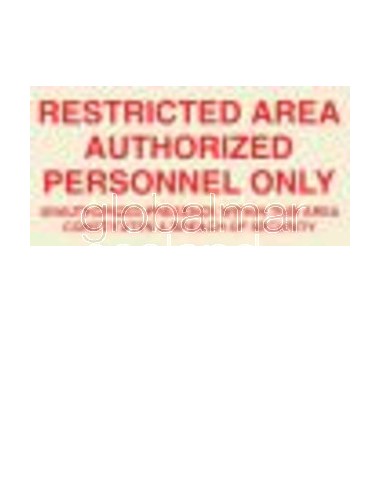 señal-adhesiva-restricted-area-authorised-personnel-only-100x300mm-8404gc