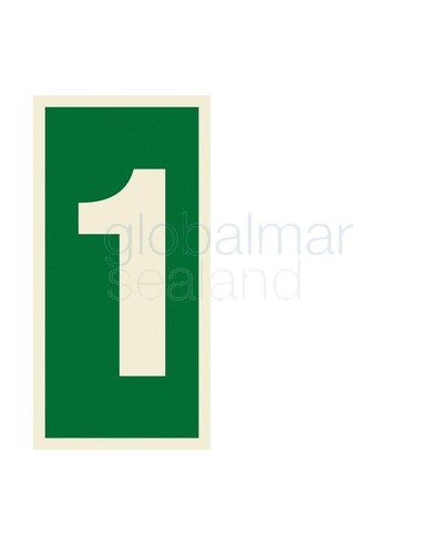 señal-numero-"1"-adhesiva-7,5x15-ref-1101bd