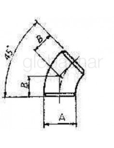 elbow-steel-butt-welding-sgp,-45deg-long-radius-15a---