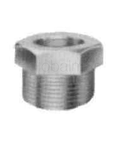 bush-steel-hex-1/4x1/8,-threaded-for-h.p.-pipe-fitting---