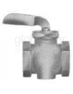 cock-with-lever-handle-bronze,-screwed-1-1/4"---