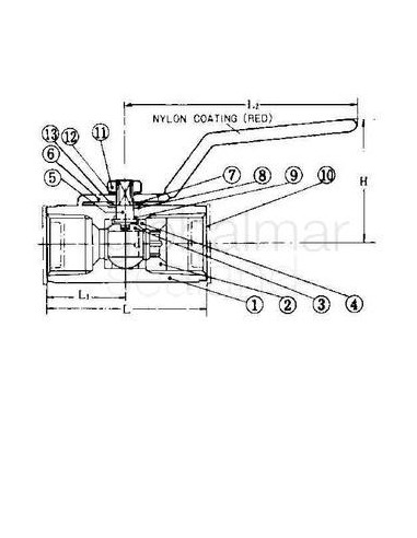 ball-valve-stainless-steel,-screwed-end-pt1/4---