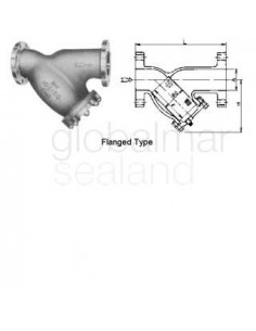 y-strainer-bronze-flanged-end,-10kg-15a---