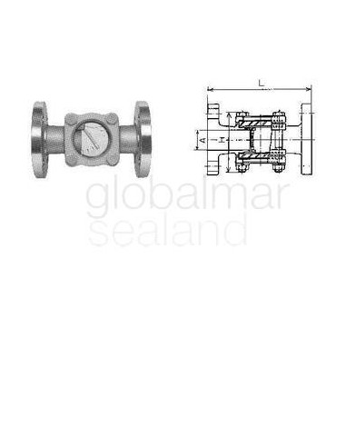 sight-flow-indicator-cast-iron,-flapper-type-flanged-15a---