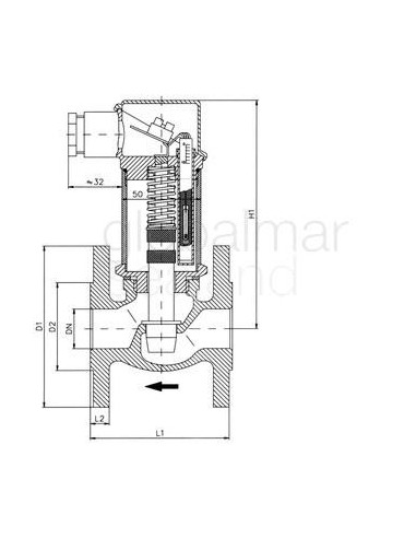 switch-flow-pistin-type-vm165,-dn65-flanged-din-2527---