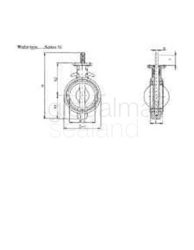 valve-butterfly-cast-iron-din,-wafer-type-series-50-400mm---