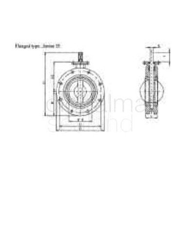 valve-butterfly-cast-iron-din,-flanged-type-#55-pn10-400mm---